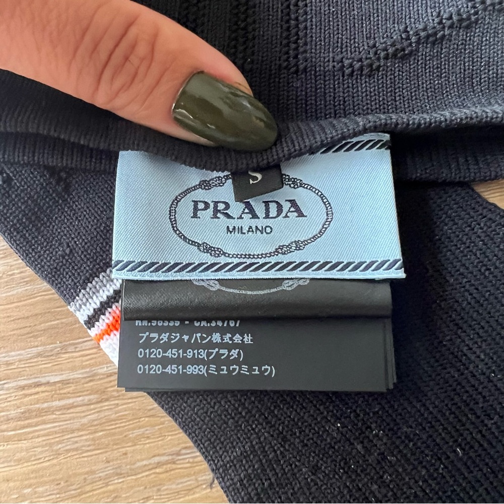 PRADA long knit intarsia gloves - Picture 7 of 10